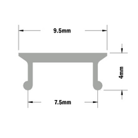 61-050-0 MODULAR SOLUTIONS ALUMINUM COVER PROFILE 3M